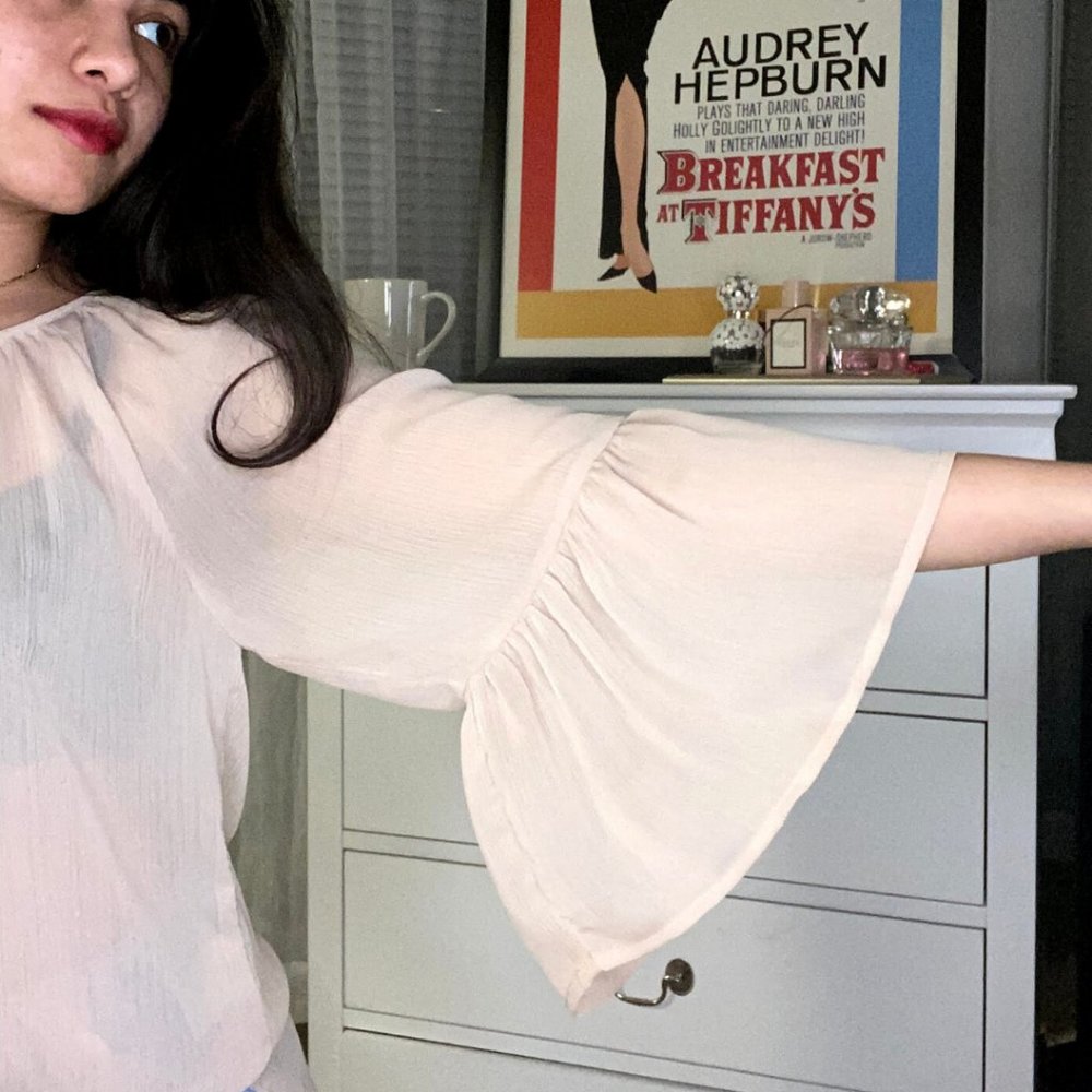 Pink Chiffon Top - Picture 5 of 6